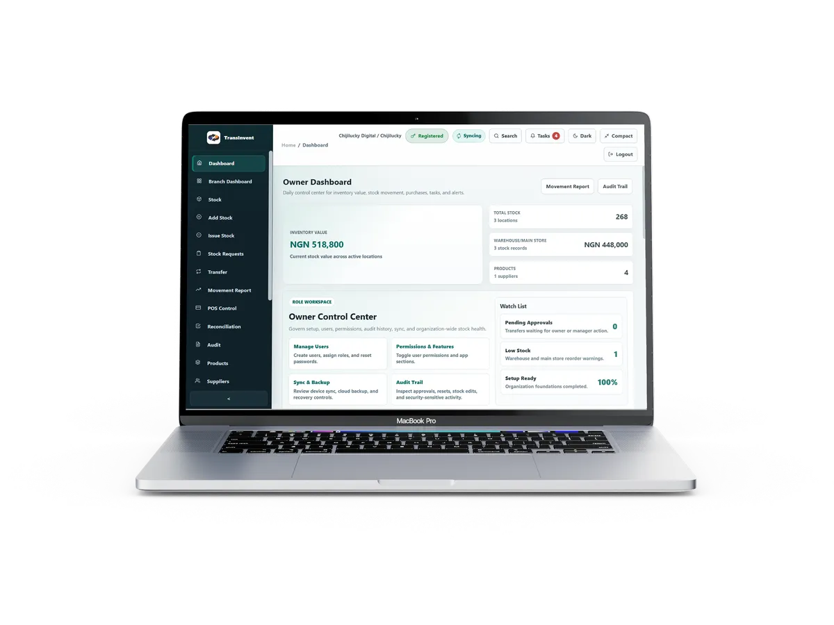 TransInvent Dashboard